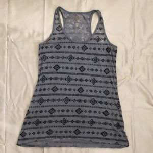 Gray Tribal print tank top